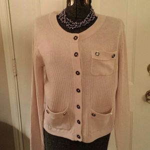 CAbi Sweater, Cardigan Size Medium Blush
